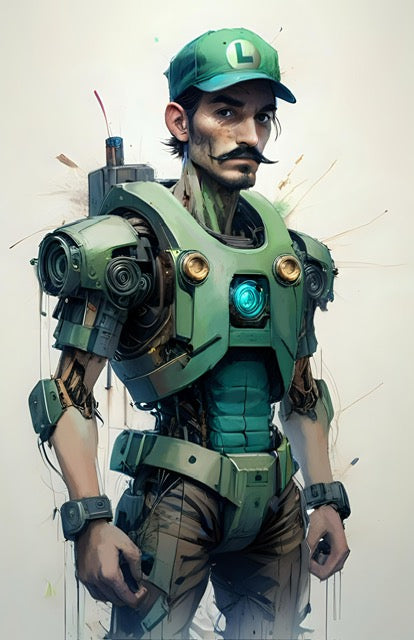 Luigi Mech Poster