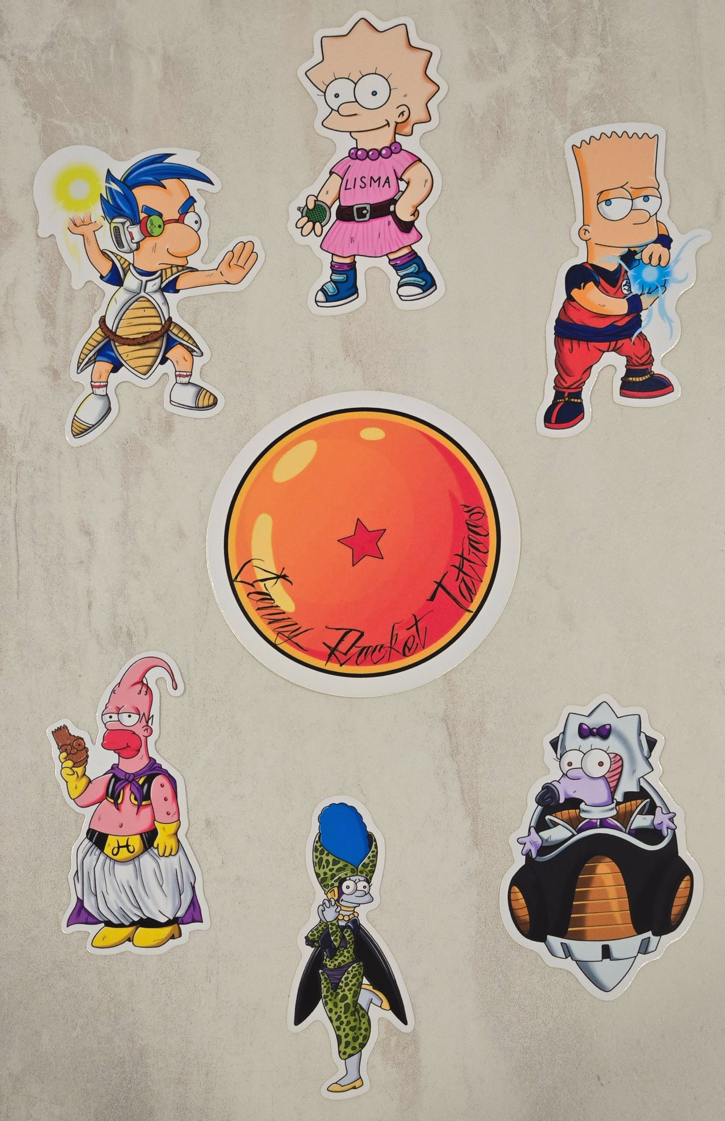 Simpson-Ball Z Sticker Pack