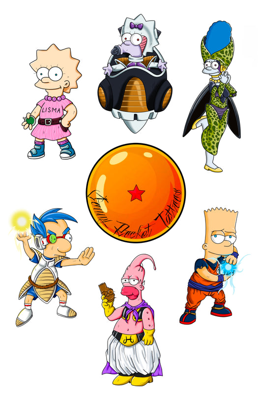 Simpson-Ball Z Sticker Pack
